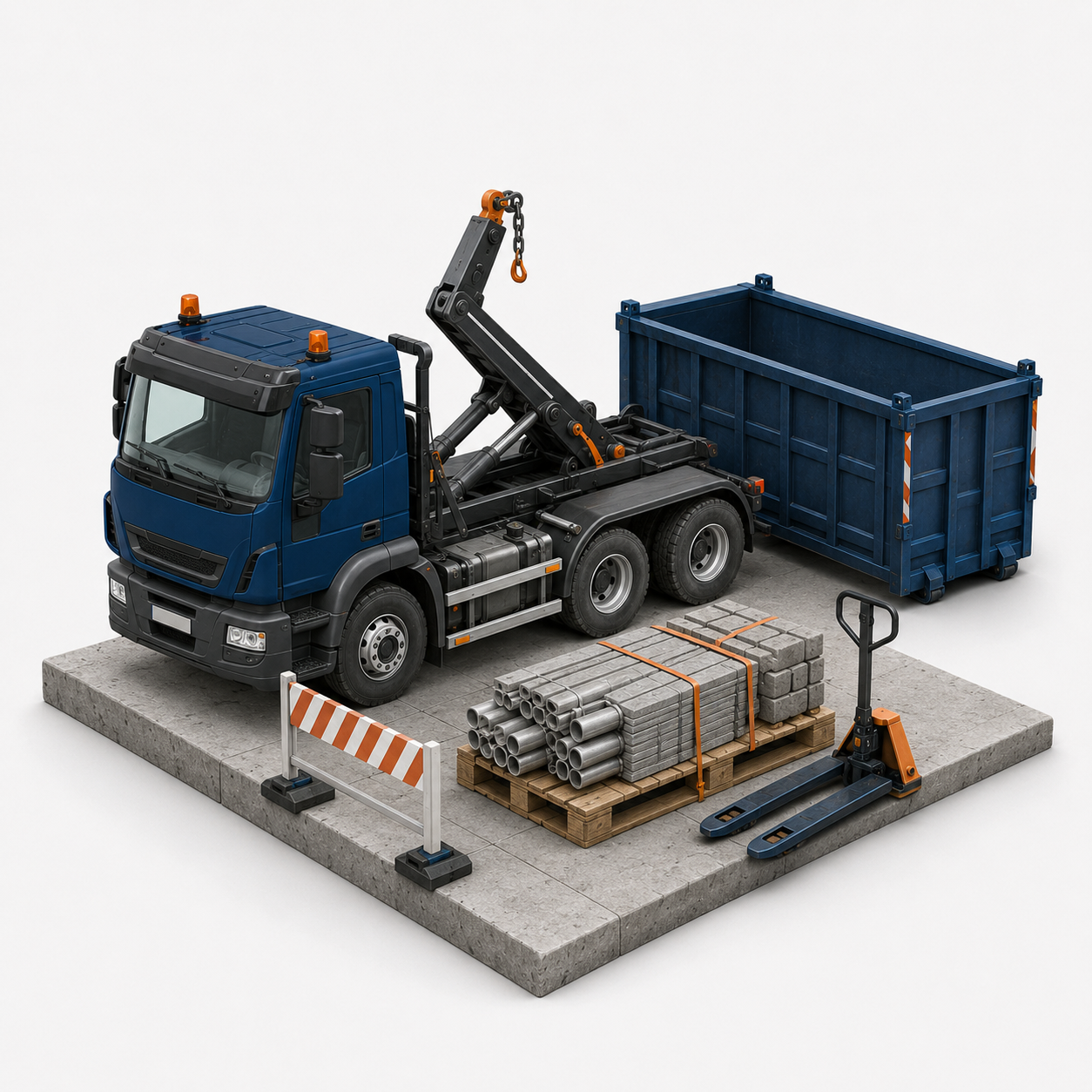 Transport, Logistik, Entsorgung & Baustellenservice